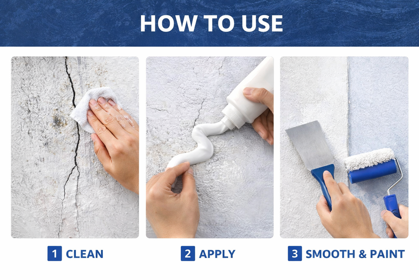 Multi-Purpose Waterproof Wall Repair Tube
