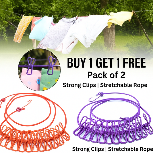 Strong Cloth Drying Rope with Hooks(BUY 1 GET 1 FREE)