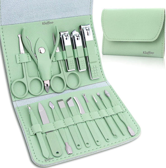 Nail Clipper & Grooming Tools Kit - 16pcs