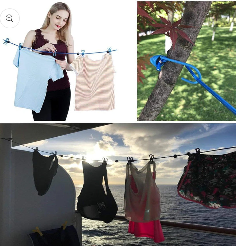 Strong Cloth Drying Rope with Hooks(BUY 1 GET 1 FREE)